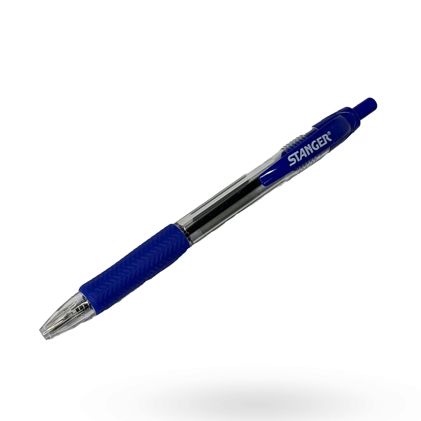 R 1.0 Soft-grip retractable blue